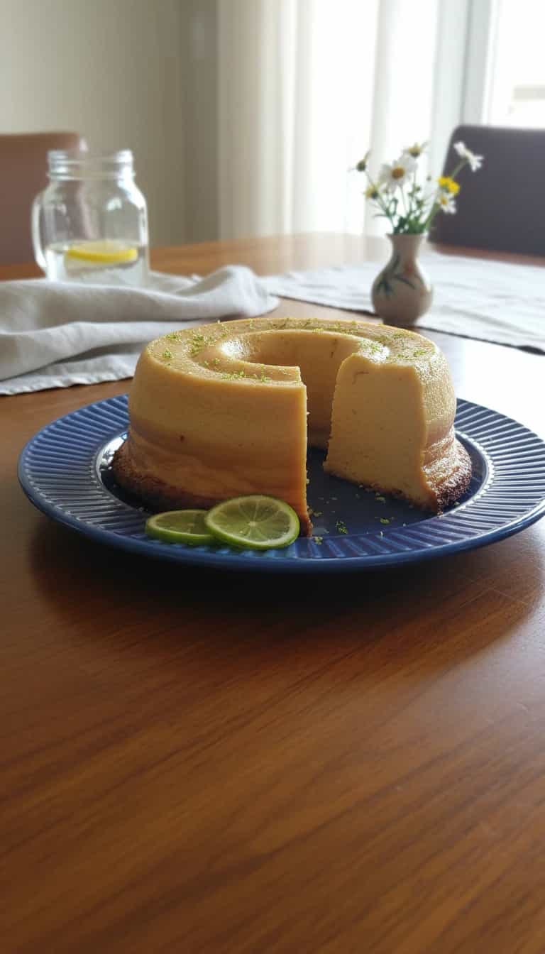 Foto deliciosa de Brigadeirão Branco Cremoso com Limão pronta para servir - Pudins & Cremes