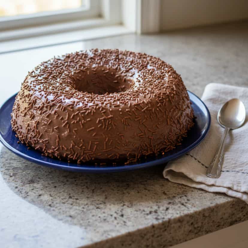 Foto deliciosa de Brigadeirão Cremoso pronta para servir - Pudins & Cremes