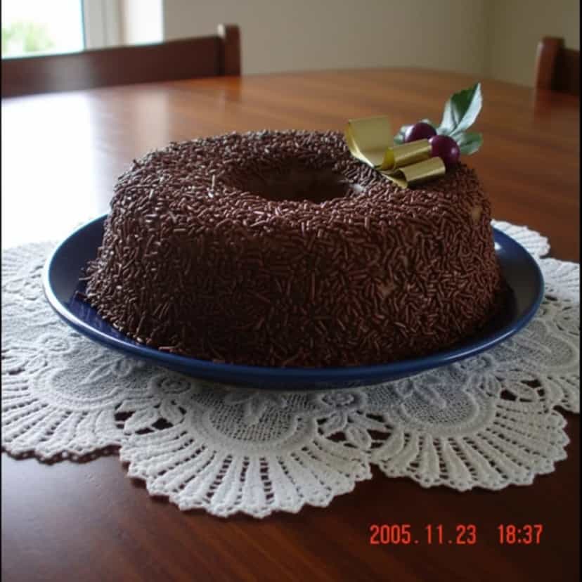 Foto deliciosa de Brigadeirão Cremoso de Chocolate pronta para servir - Pudins & Cremes