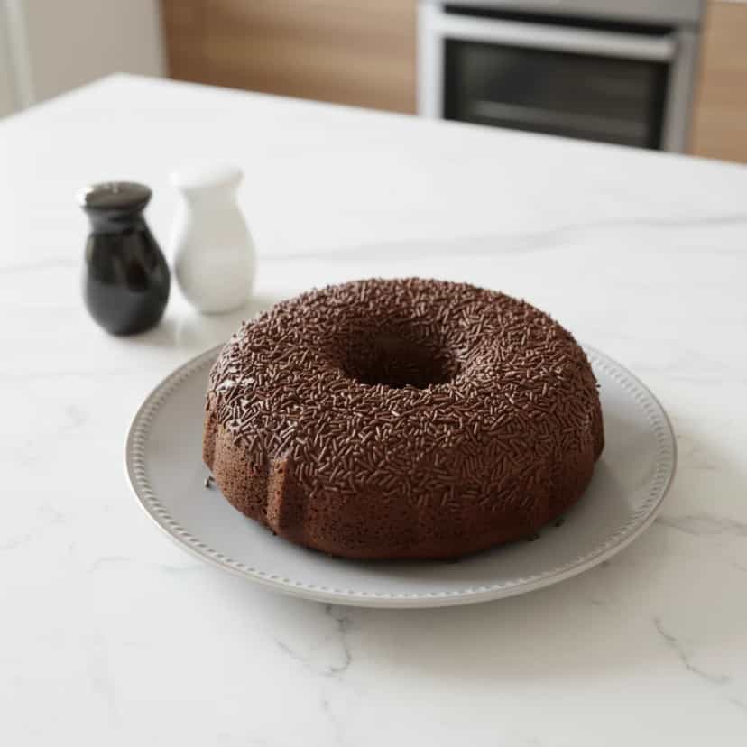 Foto deliciosa de Brigadeirão Cremoso de Chocolate pronta para servir - Pudins & Cremes