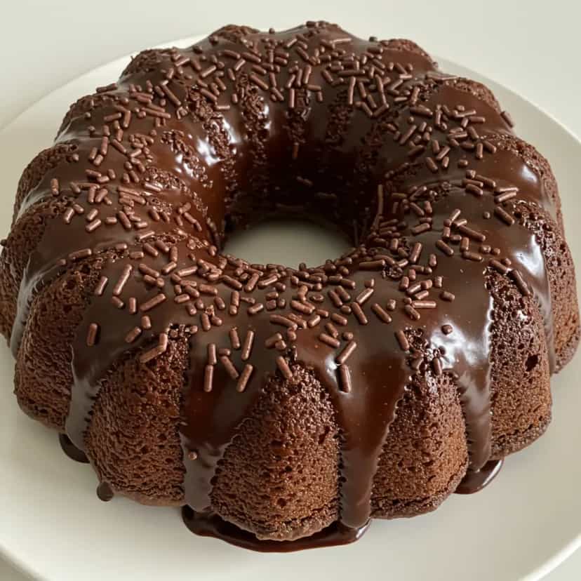 Foto deliciosa de Brigadeirão de Micro-ondas pronta para servir - Pudins & Cremes