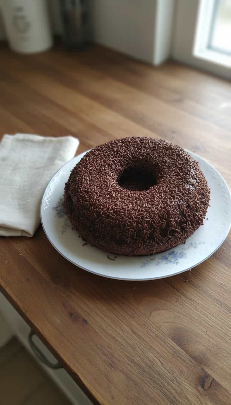 Foto deliciosa de Brigadeirão de Microondas pronta para servir - Pudins & Cremes