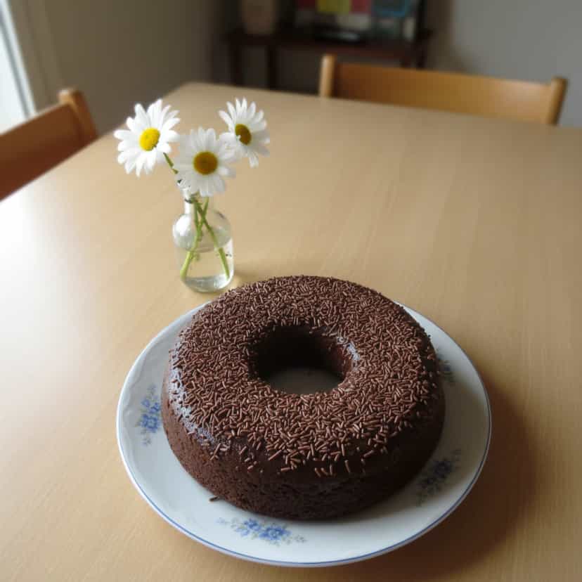 Foto deliciosa de Brigadeirão Tradicional pronta para servir - Pudins & Cremes