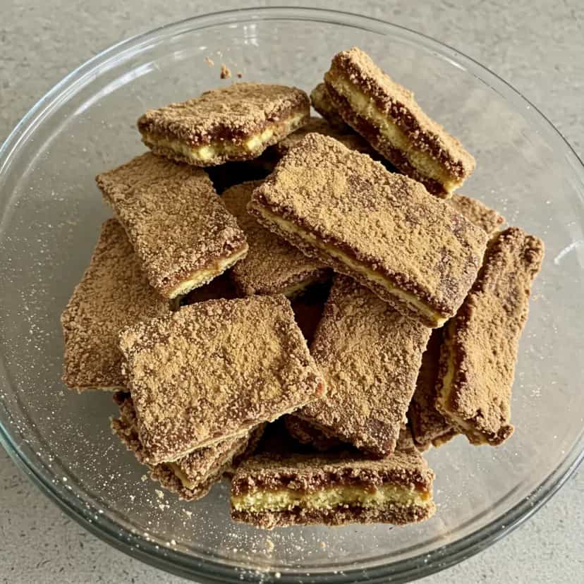 Foto deliciosa de Brigadeiro com Biscoito de Maizena pronta para servir - Sem Assar