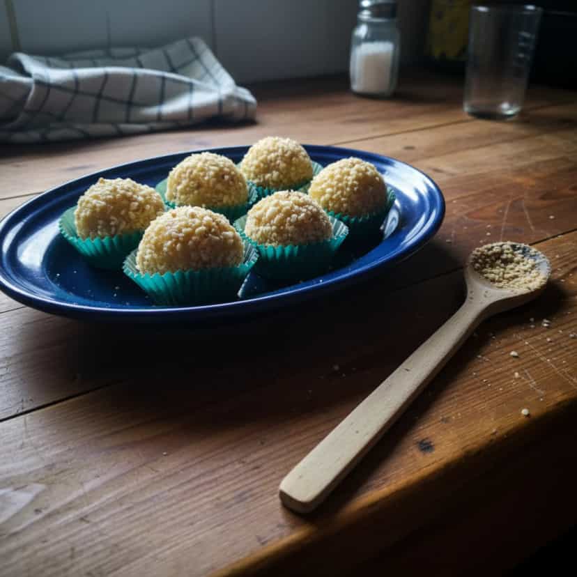 Foto deliciosa de Brigadeiro Cremoso de Erva-Cidreira pronta para servir - Pudins & Cremes