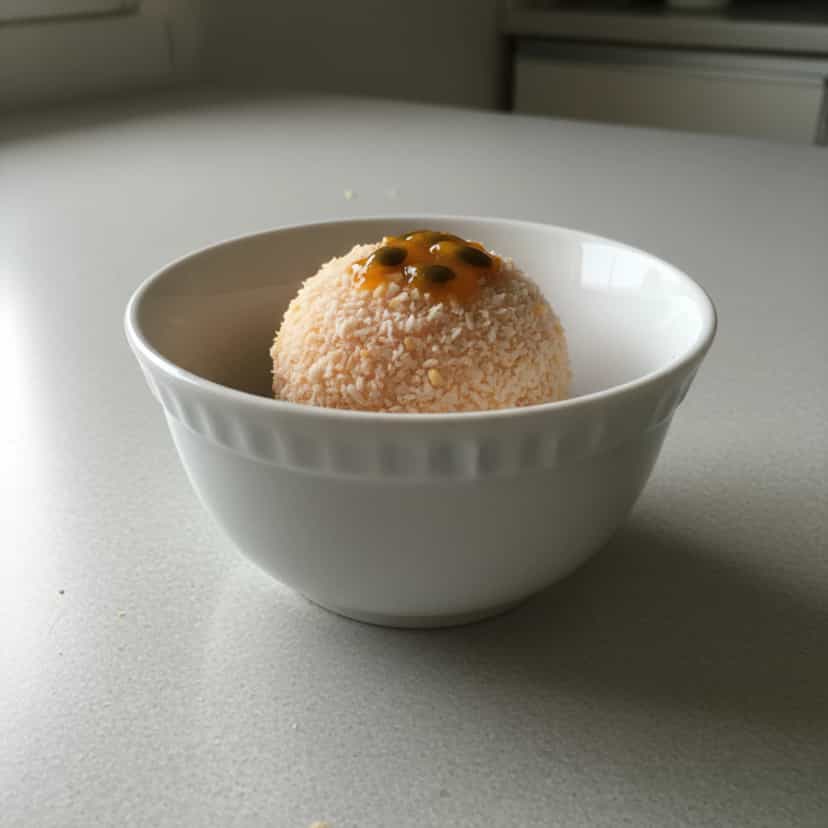 Foto deliciosa de Brigadeiro Cremoso de Maracujá pronta para servir - Pudins & Cremes