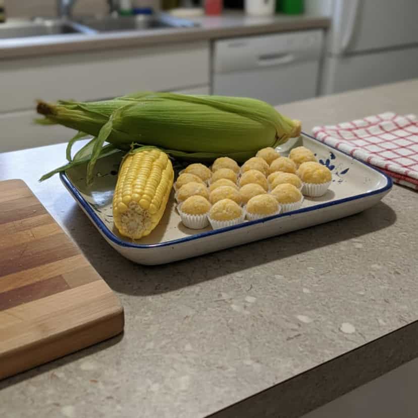 Foto deliciosa de Brigadeiro Cremoso de Milho Verde pronta para servir - Pudins & Cremes