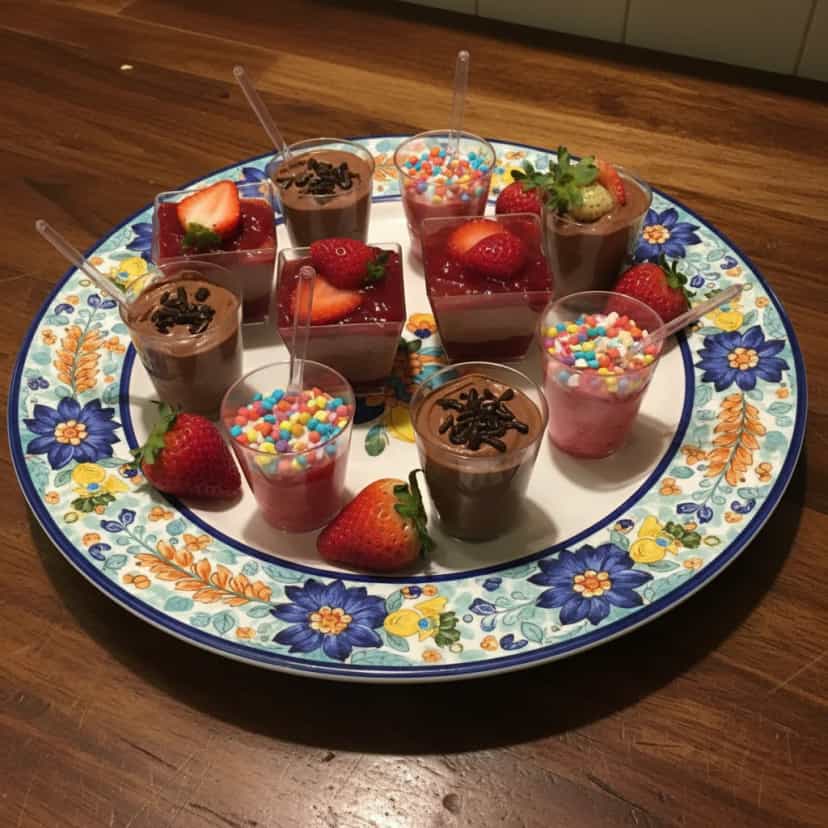Foto deliciosa de Brigadeiro Cremoso em Copinhos pronta para servir - Pudins & Cremes