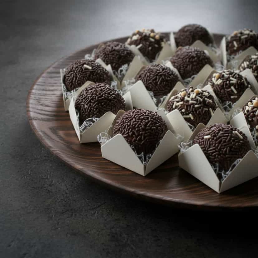 Foto deliciosa de Brigadeiro Crocante de Achocolatado pronta para servir - Outras Receitas