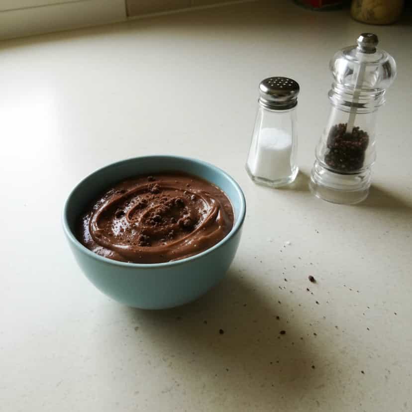 Foto deliciosa de Brigadeiro de Colher Light com Cacau pronta para servir - Pudins & Cremes