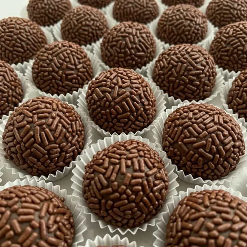 Foto deliciosa de Brigadeiro de Micro-ondas pronta para servir - Sem Assar