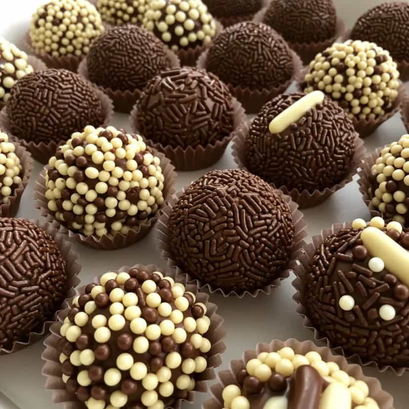 Foto deliciosa de Brigadeiro de ovomaltine pronta para servir - Outras Receitas