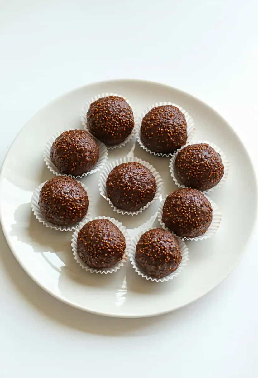Foto deliciosa de Brigadeiro Fit de Aveia pronta para servir - Outras Receitas