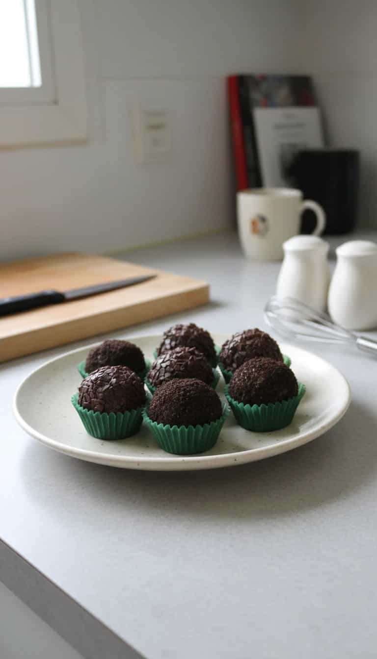 Foto deliciosa de Brigadeiro Low Carb Cremoso pronta para servir - Pudins & Cremes