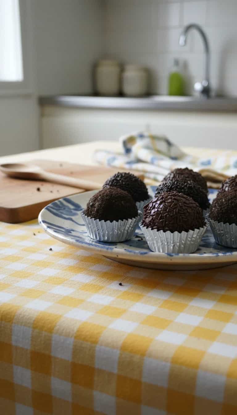 Foto deliciosa de Brigadeiro Low Carb Cremoso pronta para servir - Pudins & Cremes