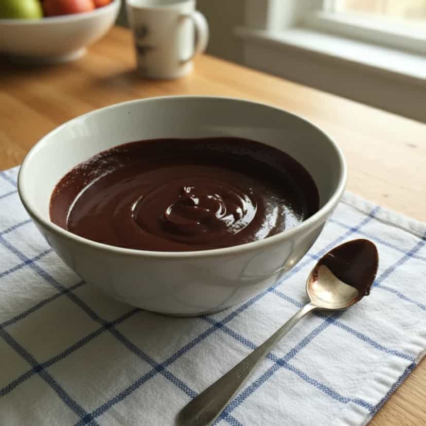 Foto deliciosa de Brigadeiro Vegano de Leite de Coco pronta para servir - Pudins & Cremes