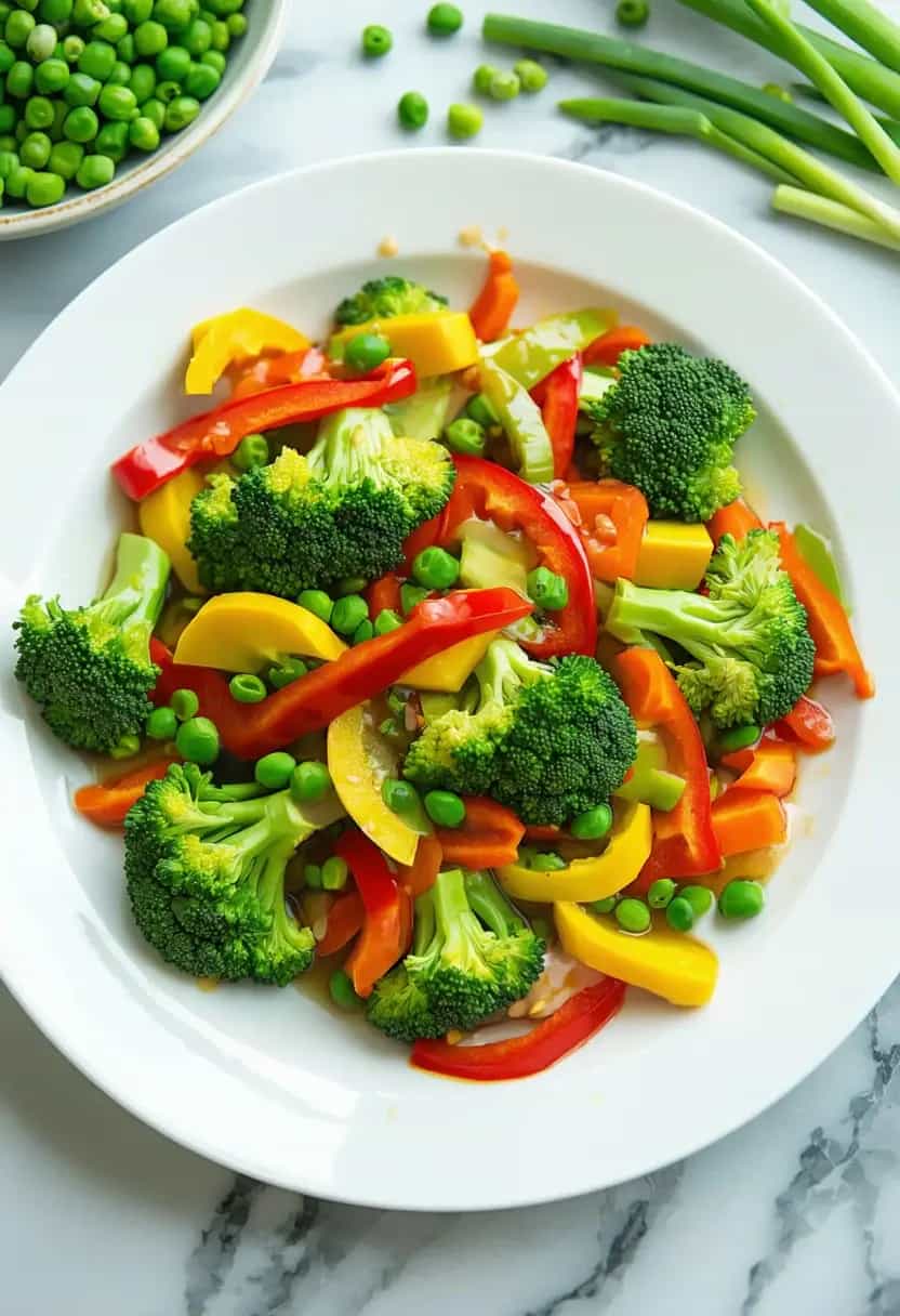 Refogado de Legumes Brilhante e Alegre