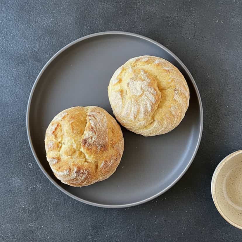 Foto deliciosa de Broa Aerosa de Fubá pronta para servir - Lanches de Padaria