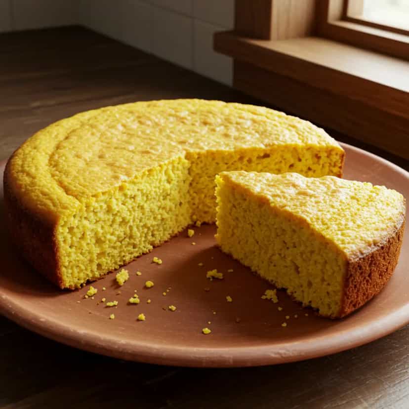 Foto deliciosa de Broa de Milho Cremosa pronta para servir - Lanches de Padaria