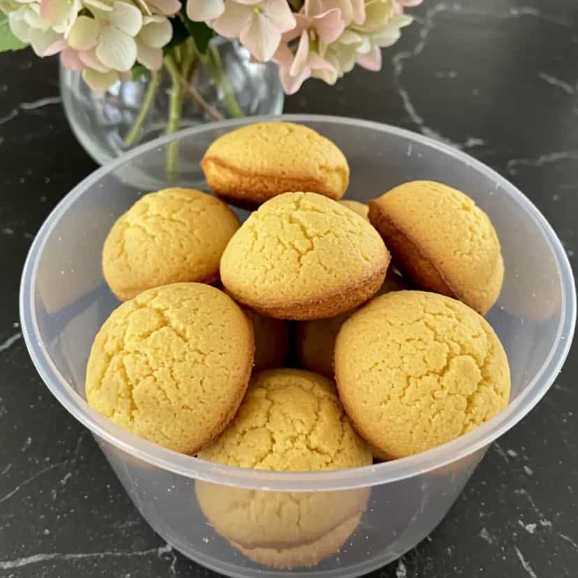 Foto deliciosa de Broa de Polvilho Doce Caseira pronta para servir - Lanches de Padaria