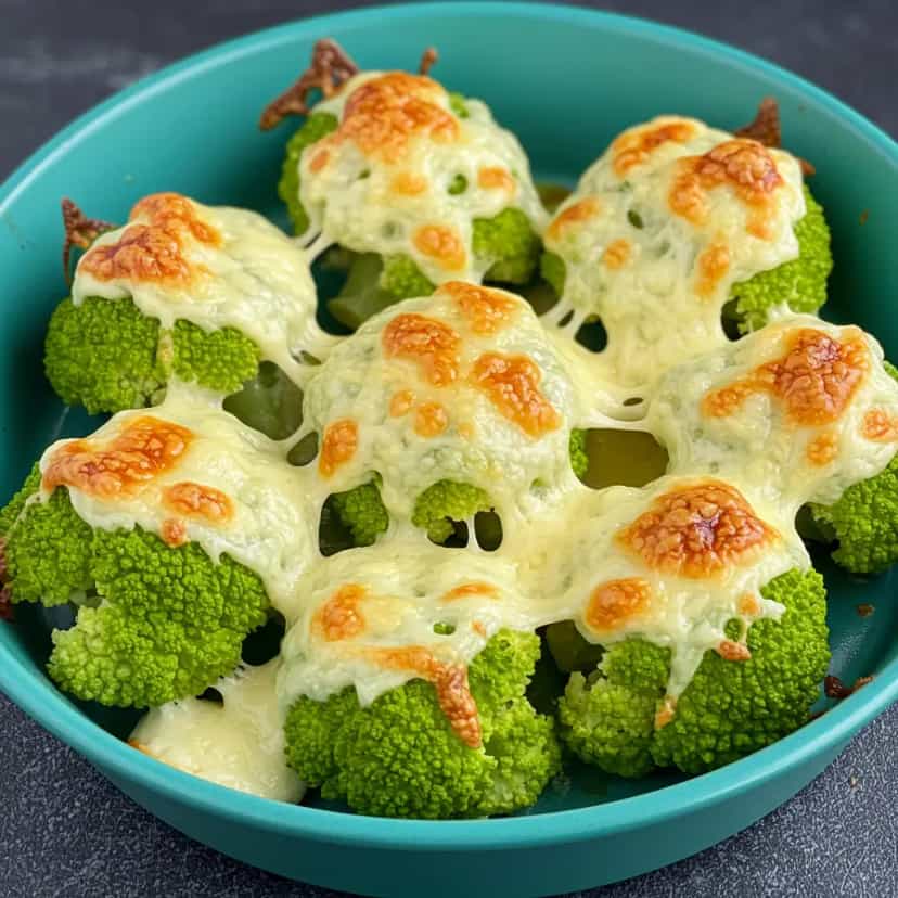 Foto deliciosa de Brócolis Gratinado com Queijo Parmesão pronta para servir - Almoço & Jantar