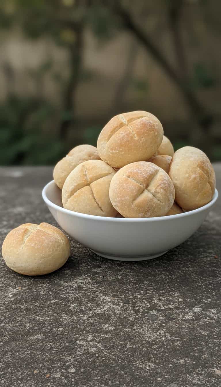 Foto deliciosa de Broinhas de Fubá Caseiras pronta para servir - Snacks Assados