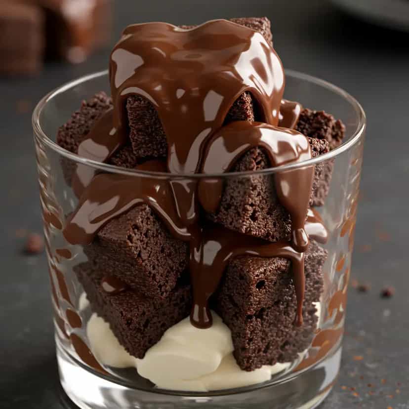 Foto deliciosa de Brownie de Chocolate com Nozes pronta para servir - Brownies & Cookies