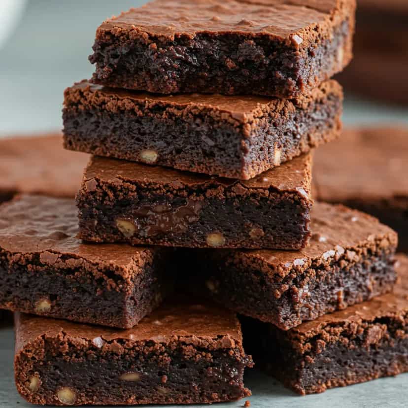 Foto deliciosa de Brownie de Chocolate Irresistível pronta para servir - Brownies & Cookies