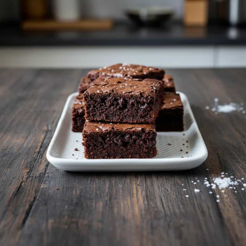 Foto deliciosa de Brownie de Chocolate Super Fácil pronta para servir - Brownies & Cookies