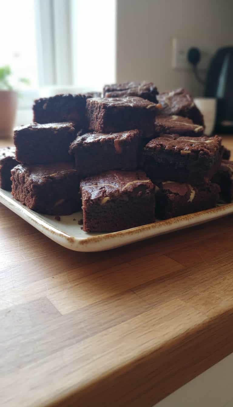 Foto deliciosa de Brownie de Pequi pronta para servir - Brownies & Cookies
