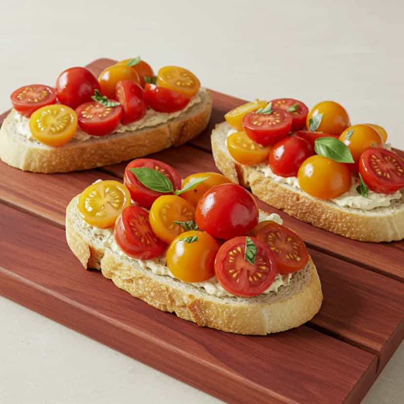 Receita de Bruschetta Italiana com Tomate Cereja - Dicas e Dicas