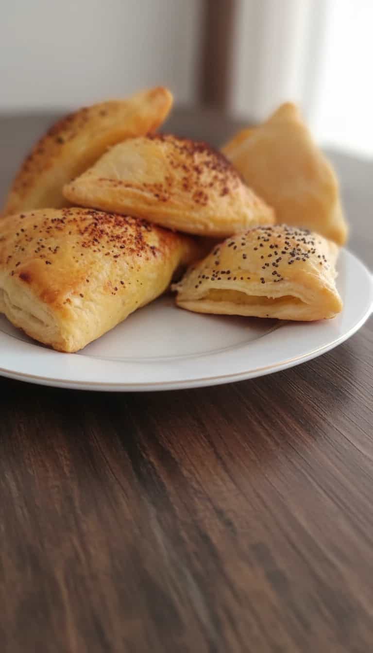 Foto deliciosa de Burekas de Batata e Queijo pronta para servir - Lanches de Padaria