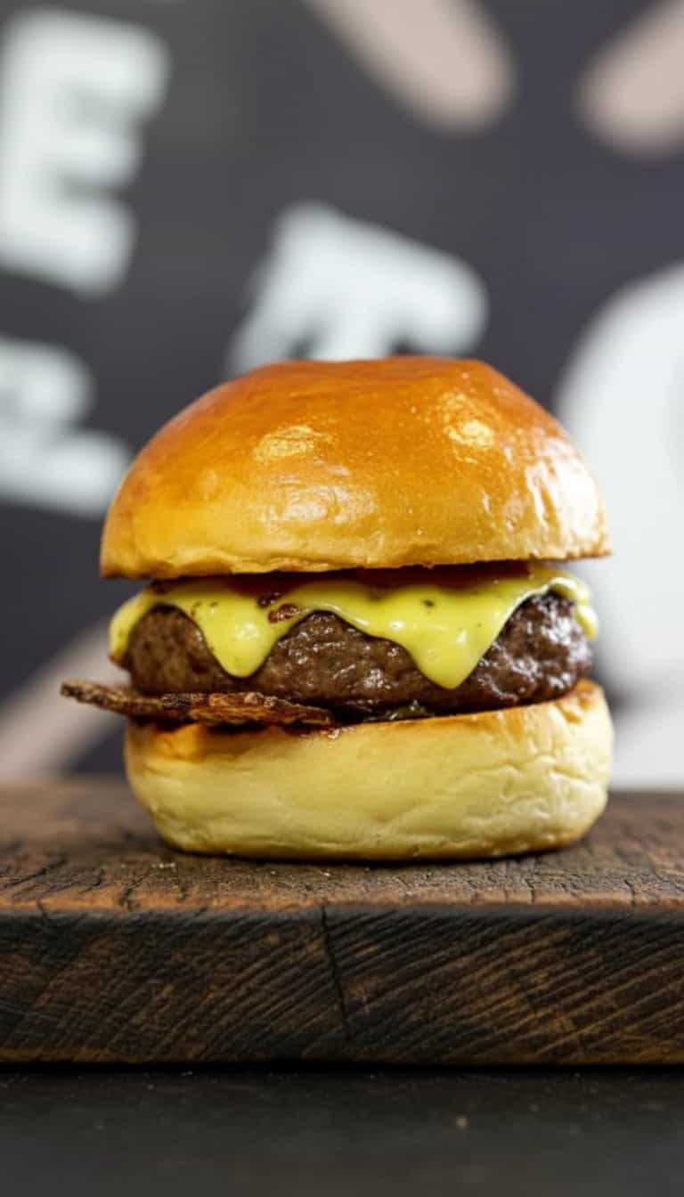 Foto deliciosa de Burger de Patinho e Contrafilé pronta para servir - Outras Receitas