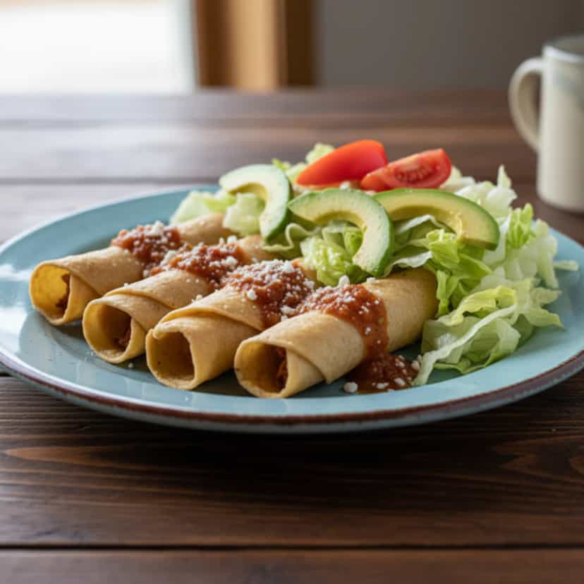 Foto deliciosa de Burritos de Frango com Feijão Carioca pronta para servir - Carnes & Frango