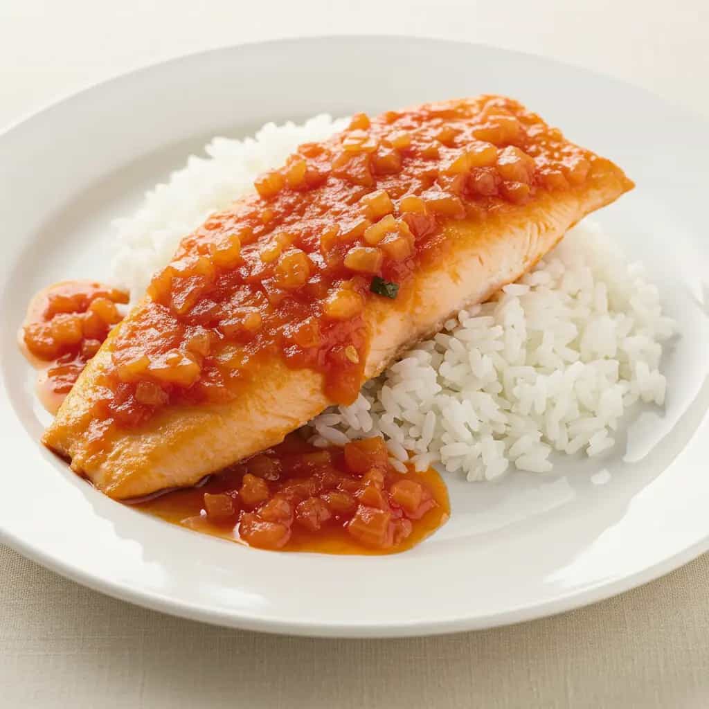 Cação ao Molho Vermelho