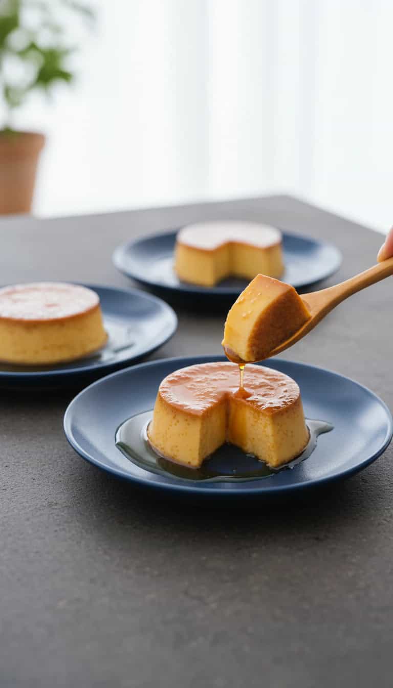 Foto deliciosa de Cacarola Cremosa de Coco pronta para servir - Pudins & Cremes