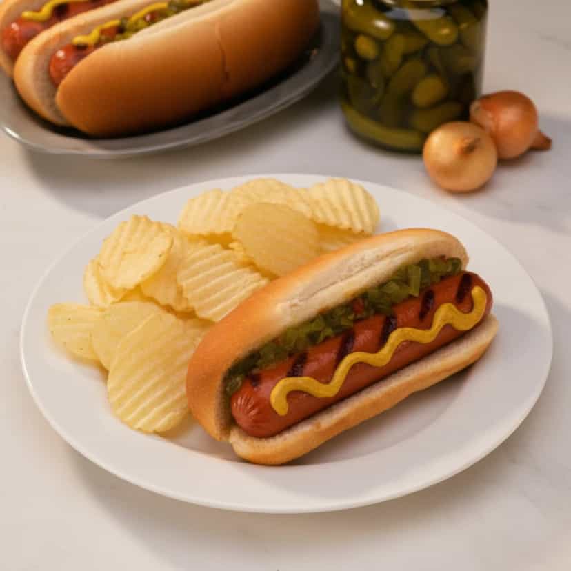 Foto deliciosa de Cachorro Quente Completo pronta para servir - Salgadinhos