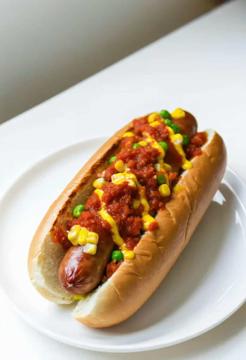 Foto deliciosa de Cachorro Quente Tradicional Brasileiro pronta para servir - Lanches de Padaria