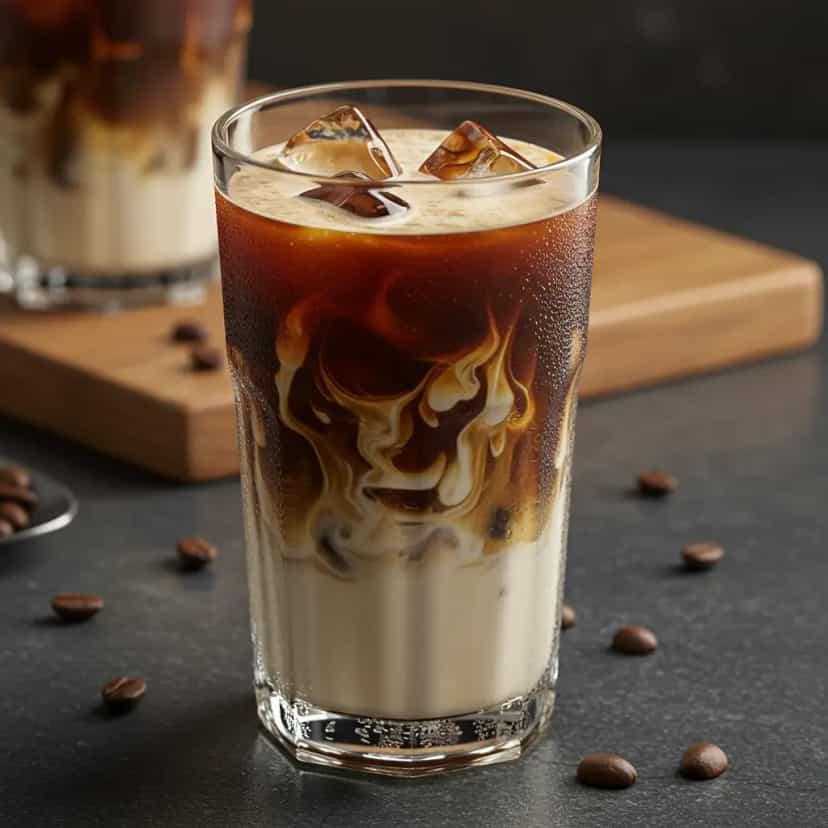 Foto deliciosa de Café Gelado Cremoso pronta para servir - Milkshakes