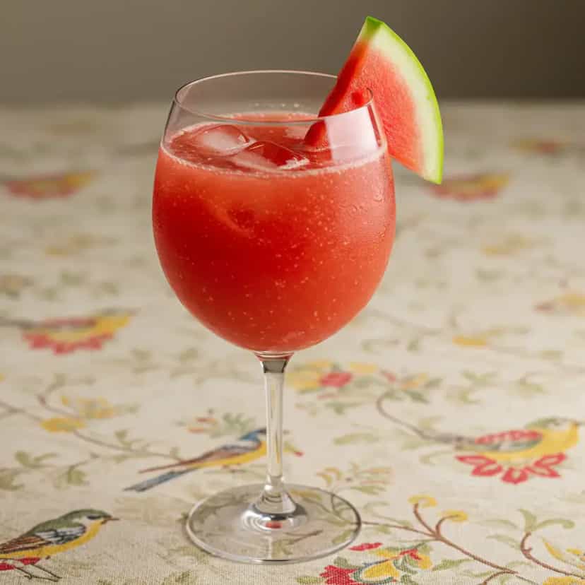 Foto deliciosa de Caipirinha de Melancia Refrescante pronta para servir - Coquetéis