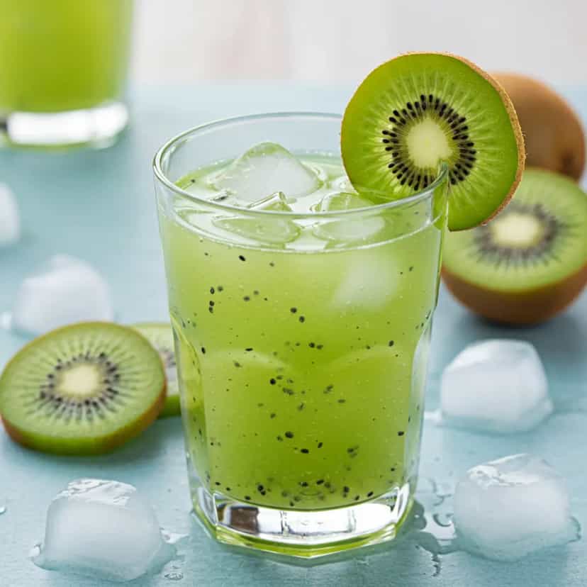 Foto deliciosa de Caipirinha Refrescante de Kiwi pronta para servir - Coquetéis