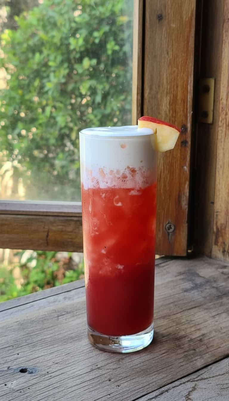 Foto deliciosa de Caipiroska de Morango com Chantilly pronta para servir - Coquetéis