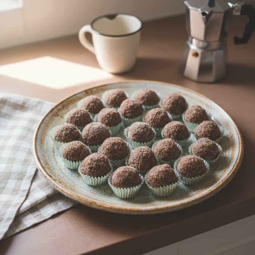 Foto deliciosa de Cajuzinho de Amendoim pronta para servir - Snacks Assados