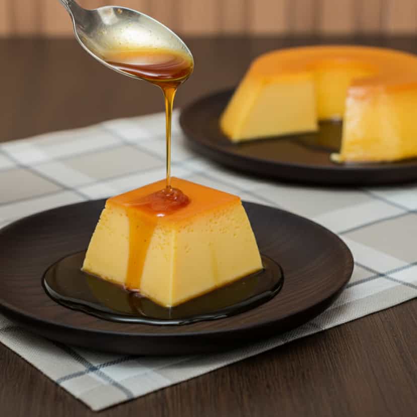 Foto deliciosa de Calda de Caramelo para Pudim pronta para servir - Pudins & Cremes