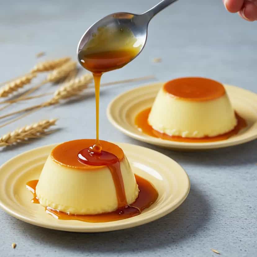 Foto deliciosa de Calda de Caramelo para Pudim pronta para servir - Pudins & Cremes