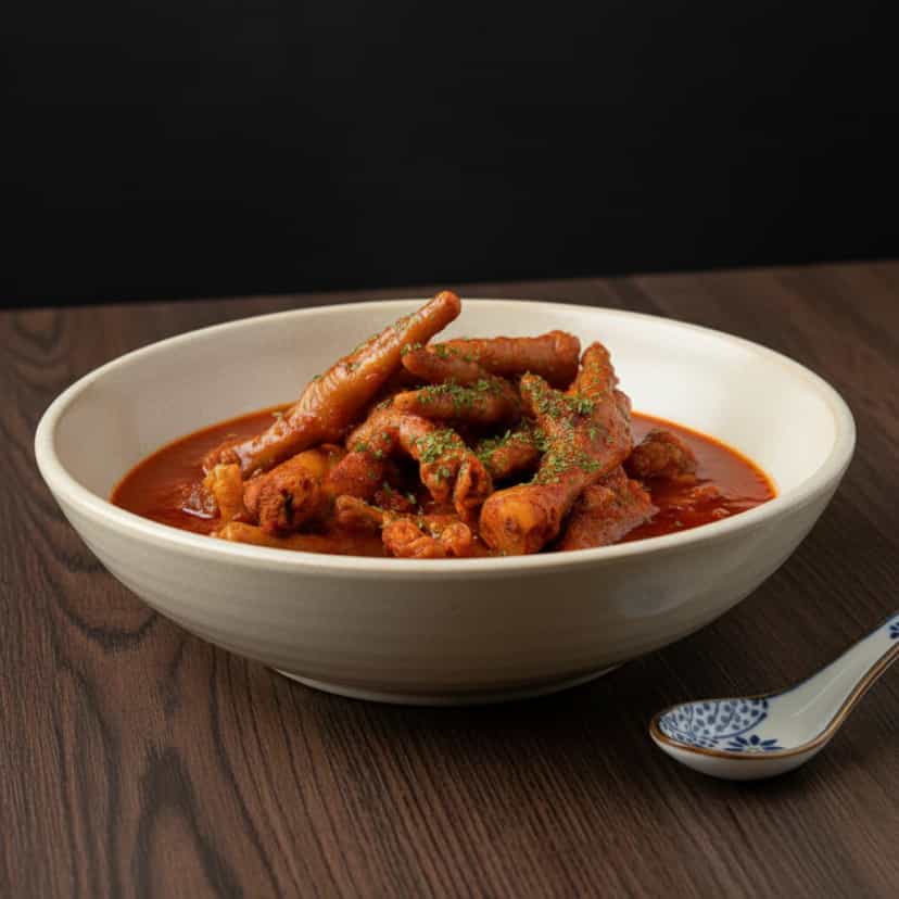 Foto deliciosa de Caldo Cremoso de Pé de Frango pronta para servir - Sopas & Caldos