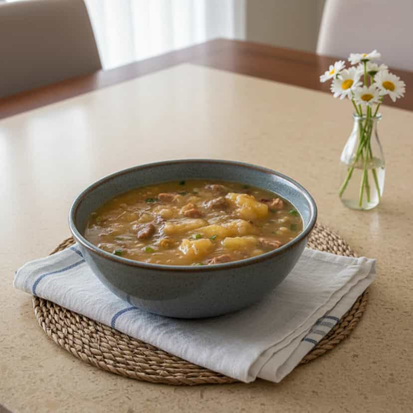 Foto deliciosa de Caldo de Costela Atolado pronta para servir - Sopas & Caldos