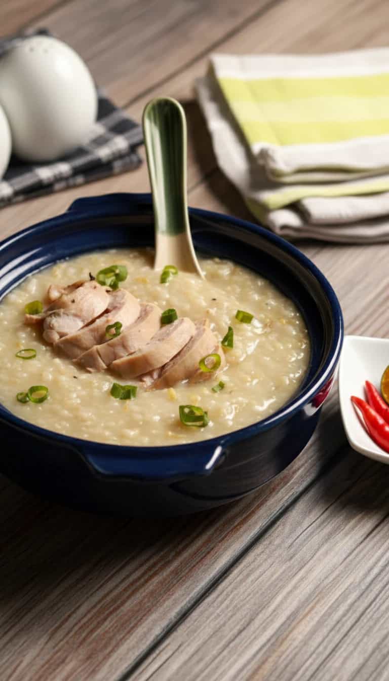 Foto deliciosa de Caldo de Frango Cremoso pronta para servir - Sopas & Caldos