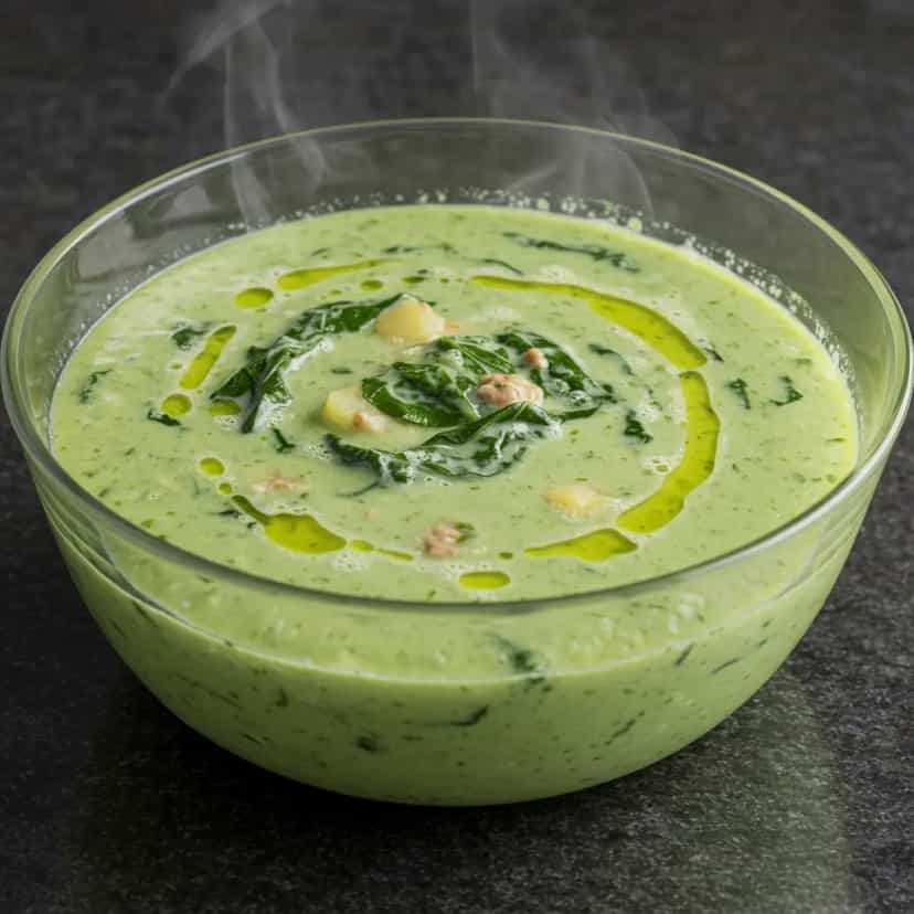 Foto deliciosa de Caldo Verde Simples pronta para servir - Sopas & Caldos