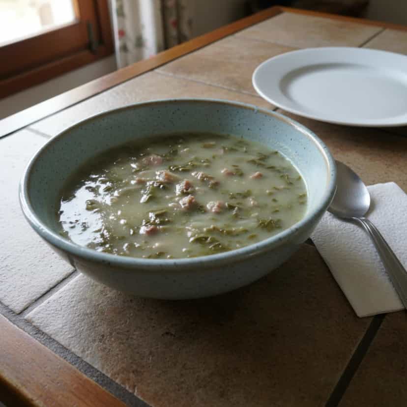 Foto deliciosa de Caldo Verde Tradicional pronta para servir - Sopas & Caldos